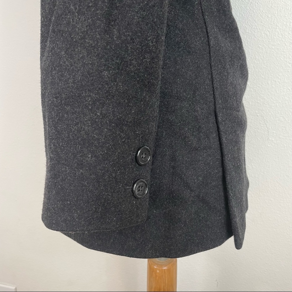 J. Crew Black Wool Blend Peacoat Jacket Size XSP - Picture 7 of 15